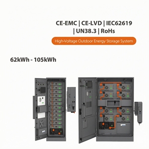 Sistema de Baterías de Litio Lifepo4 HP1500K para Uso Comercial, Industrial y Doméstico, 100kw 60kWh, Todo en Uno, Híbrido Solar - Product Image 1
