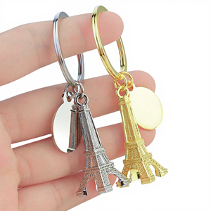 Llavero Colgante de Aleación de Zinc con Simulación 3D de la Torre <span class=keywords><strong>Eiffel</strong></span> de París, Estilo Europeo, Regalo Exquisito, Souvenir de Negocios y Viajes - Product Image 1
