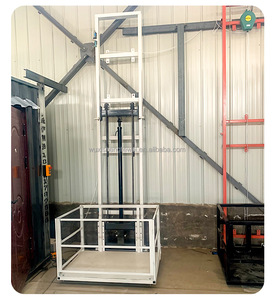 CE Precio bajo 500Kg Plataforma elevadora de riel vertical Elevador de carga hidráulico fijo para interiores y exteriores Story - Product Image 4
