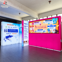 Stand d'exposition pliable en aluminium personnalisé avec impression par sublimation pour la vente au détail