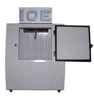 Réfrigérateur extérieur à porte inclinée avec distributeur de glace et refroidissement direct par paroi froide, personnalisable par le fabricant