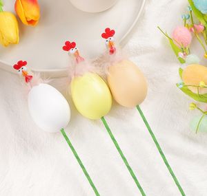 Décorations de Pâques Instagram boutures d'oeufs de résurrection de poulet drôles bouquet de bricolage - Product Image 3