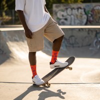 Chaussettes respirantes côtelées en jacquard à lettres, échantillon gratuit, logo personnalisé, chaussettes mi-mollet tendance, chaussettes de sport à la mode pour usage quotidien