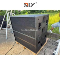 Système de sonorisation actif SUB 9006AS professionnel à double caisson de basses de 18 pouces, haut-parleurs de basses haute puissance pour les spectacles sur scène