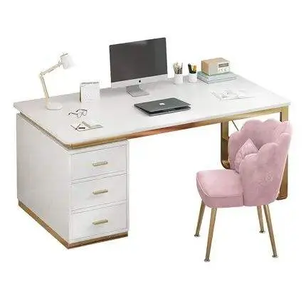 Escritorio de computadora de escritorio para uso doméstico, escritorio de oficina simple y silla, combinación de dormitorio, escritorio de Estudiante