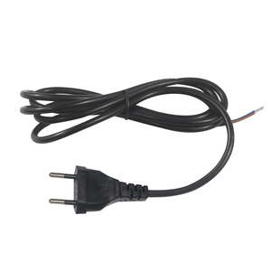 Cordon d'alimentation EU Europlug (CEE <span class=keywords><strong>7</strong></span>/16) vers fils nus <span class=keywords><strong>2x</strong></span> 0,75 mm, câblage ouvert, dénudé et étamé - Product Image 1