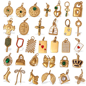 Pendentif personnalisé plaqué <span class=keywords><strong>or</strong></span> 18 carats, pendentif cœur, cadeau personnalisable, chaîne à maillons prête à l'emploi, cadeau pour <span class=keywords><strong>femme</strong></span>, pendentif de luxe - Product Image 5
