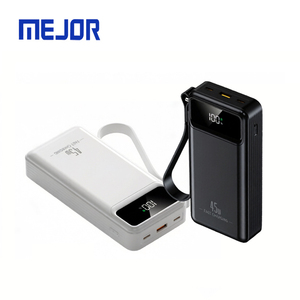 Batterie externe 20000mAh 45W Type-C à charge rapide, chargeur portable avec câble intégré pour ordinateur portable - Product Image 3