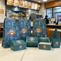 Échantillon Gratuit - Boîte à Emporter en Papier Recyclable Série LOGO pour Poulet Frit, Frites, Hamburgers - Emballage Alimentaire Rapide