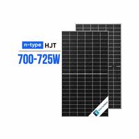 Panneaux solaires Risen 715W HJT Module bifacial, efficacité 23,3%, cellule 210 mm pour systèmes électriques