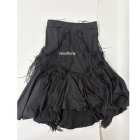 Jupe de danse latine sirène pour femmes adultes, jupe à franges pour performance, pratique, compétition, costume de danse