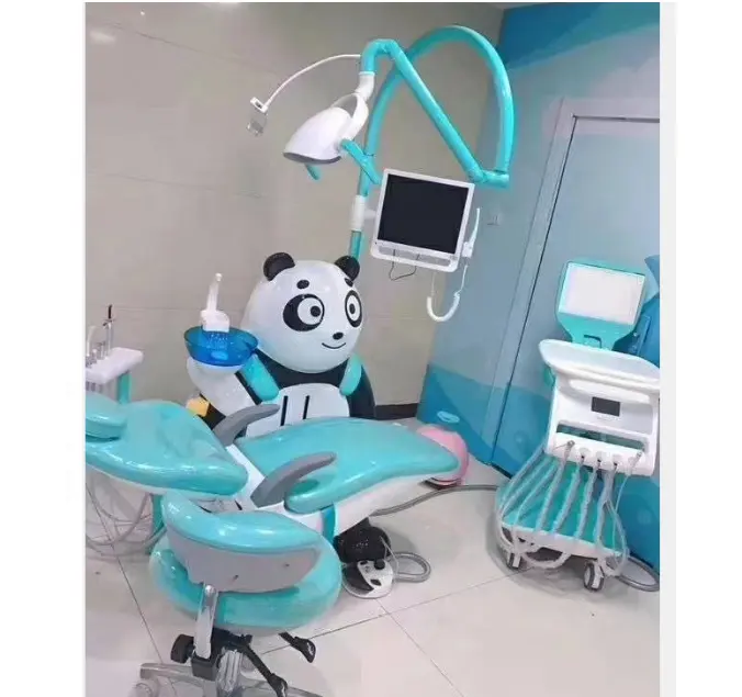 رائعتين الباندا وحدة الطفل كرسي طبيب أسنان/الحوت الأسنان البراز للأطفال كراسي مع المنقولة عملية صينية DC29-P