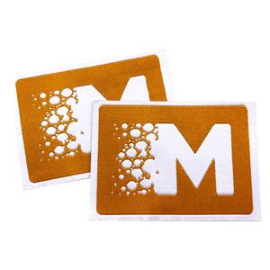 Étiquettes de vêtements tissées personnalisées, logo de marque, étiquette tissée à coupe droite, transfert thermique - Product Image 2