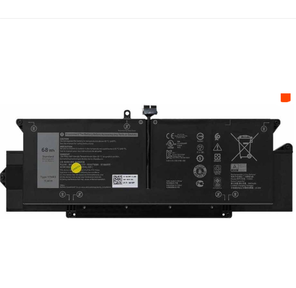 Replacement 68WH N7HR3 Battery for Dell Latitude 7410 11.4V 68Wh 3522mAh Capacity Laptop Battery Pack Black Color