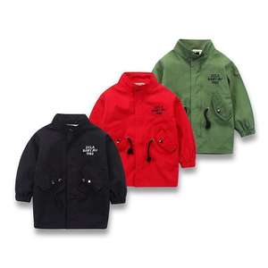 Nuevos Productos Chinos en Venta, Chaquetas de Talla Grande con Cuello Alto y Botones Metálicos para Niños - Product Image 1