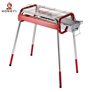 เตาถ่านพกพาทรงสี่เหลี่ยม HONGYI สแตนเลส ขาถอดได้ สำหรับตั้งแคมป์ ปิกนิก ย่างเนื้อ ปิ้งย่าง - Product Image 4