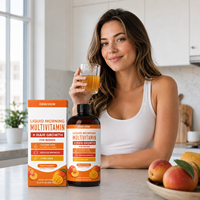 Gouttes liquides multivitaminées pour la croissance des cheveux et les soins de la peau - Complément pour adultes