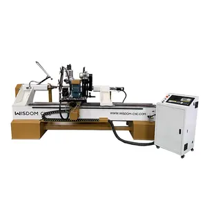 WISDOM CNC WS-L1530-4A ATC Multifunction CNC wood lathe machine with polishing and planer