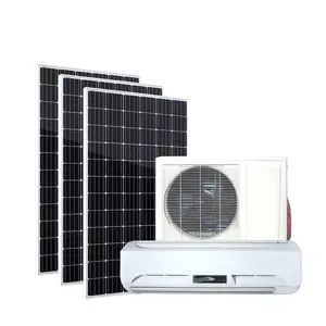 Condizionatore d'aria alimentato a energia solare 12000Btu 18000Btu 24000Btu Ac/Dc Inverter ibrido Mini Split AC Unit prezzo del sistema