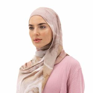 2025ทันสมัยคุณภาพพรีเมี่ยมระบายอากาศลายดอกไม้โมดอลฮิญาบป้องกันรังสียูวีสำหรับฤดูร้อนเป็นมิตรอย่างยั่งยืนและมุสลิม - Product Image 3