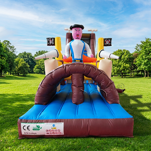 WINSUN <b>Large</b> <b>Inflatable</b> Pirate Obstacle Course PVC Material CE Certified 300kg Capacity Fireproof Waterproof for Sports Games - Product Image 1