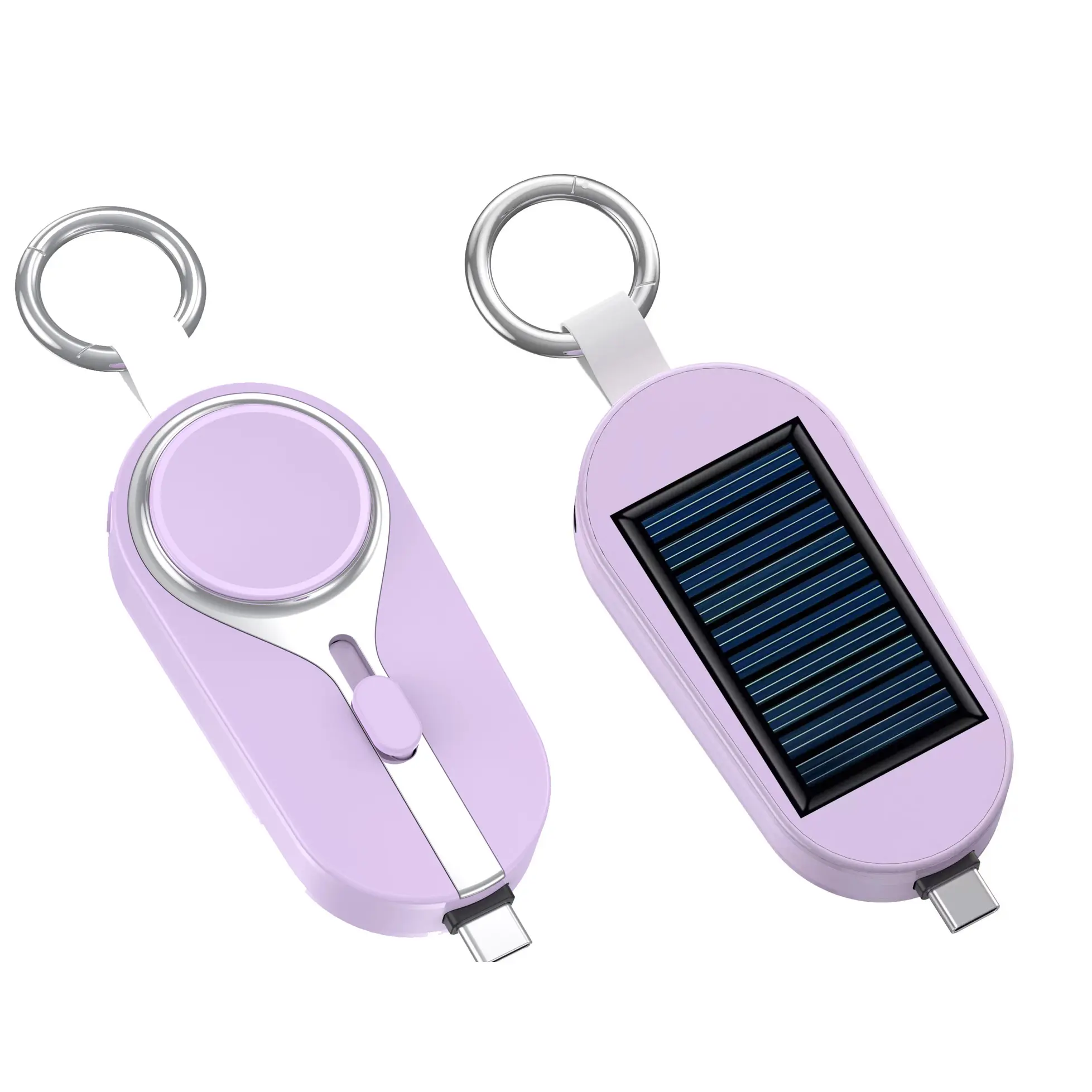 LOGOTIPO personalizado 4 en 1 Banco de energía solar Ultra Mini Emergencia Carga inalámbrica Energía móvil para i Watch para iPhone con llavero