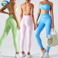 Nouveau style de soutien-gorge de sport sans couture pour le yoga et le fitness, avec dos croisé élégant
