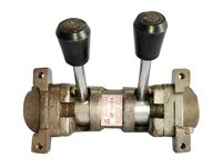 QF502A Vanne pneumatique 2+2 de commutation d'air, valve manuelle pour système de forage pétrolier