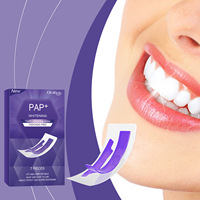 Bandes blanchissantes violettes personnalisées pour les dents – Patchs de soins bucco-dentaires quotidiens pour rafraîchir et nettoyer les dents