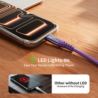 Cable USB C a USB C de 240W, PD 3.1, Carga Rápida, Trenzado, con Indicador LED, 1M 1.5M 2M, para Laptop, Smartphone, Tablet