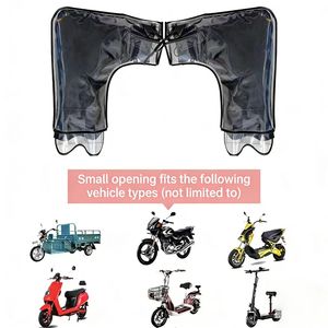 Copertura della maniglia della bici elettrica della motocicletta con la copertura della maniglia del triciclo della moto della trave curva e della spessa di peluche invernale - Product Image 5