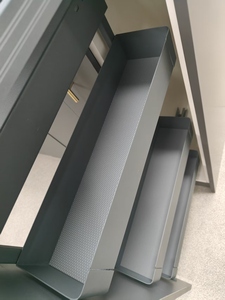 Nouvelle armoire étroite moderne à 5 niveaux, rangement de cuisine, unité haute à tirage latéral, garde-manger, panier en fer, 200 mm 150 mm - Product Image 4