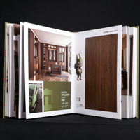 Catalogue d'échantillons de panneaux décoratifs en carton léger sans formaldéhyde, avec couverture rigide motif papillon, pour l'intérieur
