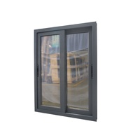 Fenêtre coulissante réglable en aluminium trempé, fenêtre en aluminium trempé, standard usagé de l'ue, CE