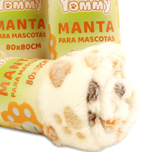 Couverture et plaid pour animaux de compagnie en flanelle imprimée, confortable pour les animaux, 60*60CM, 260g - Product Image 3
