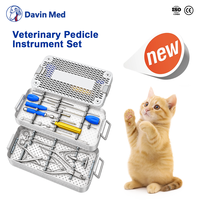 Kit d'instruments vétérinaires Davin Med CE ISO pour vis pédiculaires, pour la fixation de la colonne vertébrale des chiens et des chats, instruments de chirurgie orthopédique de la colonne vertébrale