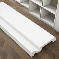 PS polystyrène LED éclairage plinthe en plastique plinthe moulage accessoires de sol pour appartement