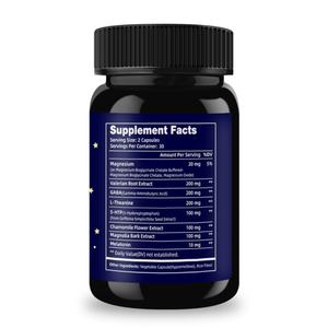 Cápsulas Naturales Premium para Dormir Profundamente para Adultos, Relajación Profunda, Melatonina, 5HTP, L-Teanina, Suplemento de Magnesio - Product Image 5