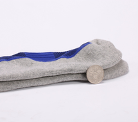 Chaussettes d'équitation blanches personnalisées avec logo, en polyamide épais, rembourrées, à compression, pour le football américain, hiver