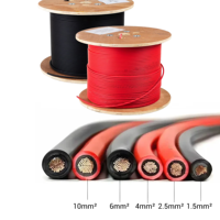 Cable Solar Fotovoltaico de CC de Alto Voltaje de 1.8kV, Aislamiento XLPO, Cobre Estañado, 2.5-4mm2, para Granjas Solares Industriales