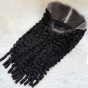 热销缅甸卷发假发高清透明蕾丝正面假发生缅甸宽松深波处女人发13x4蕾丝正面假发 - Product Image 5