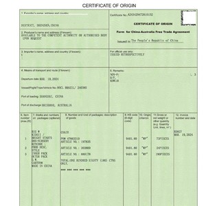 Certificado de Origen, Certificación de Despacho de Aduanas para Comercio Internacional, Documentación de Exportación de China - Product Image 2