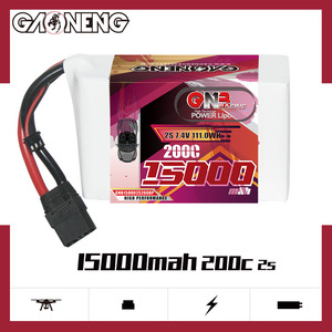 Gnb gaoneng 15000mAh 15AH 2S 7.4V XT90 200C RC LiPo แบตเตอรี่ RC ลากรถแพ็คอย่างอ่อนแรงสูงความเร็วสูง - Product Image 2