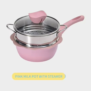 Olla de Leche de Aluminio con Revestimiento Cerámico Multifuncional de Nuevo Diseño, Juego de Ollas para Cocinar Alimentos para Bebés con Vaporera - Product Image 4