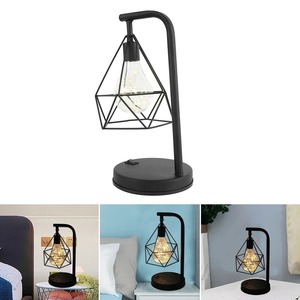 Retro Iron Art <b>LED</b> <b>Night</b> <b>Light</b> Geometric Desk Lighting Bedside Lamp Classic Iron Home Living Room Coffee Bar Decor Ambience Lamp - Product Image 5