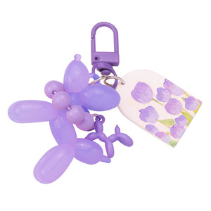 พวงกุญแจสุนัขบับเบิ้ล3D ใหม่พวงกุญแจตุ๊กตาน่ารักสดใสอุปกรณ์ตกแต่งกระเป๋า - Product Image 5