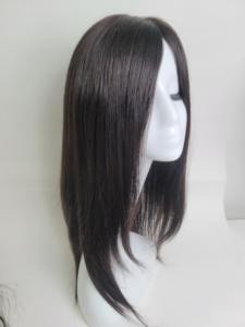 Perruque en cheveux humains brillante de 14 pouces, longue et droite, à clipser, légère, noire et brune, respirante, livraison rapide, usage quotidien - Product Image 5