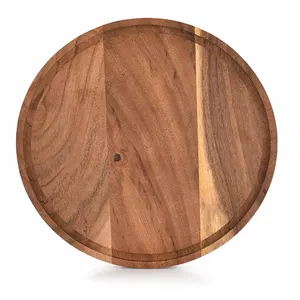 Kitchen Wooden Dinner Plate Set Luxury Restaurant Family Wooden Dishes For Food