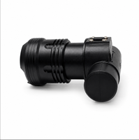Phare de vélo LED zoomable rechargeable en aluminium, lumière de camping à focalisation réglable, étanche IP44, super lumineux, chargement USB-C