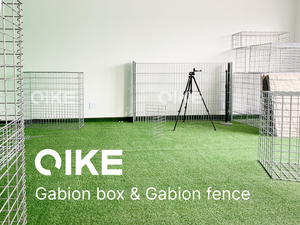 Galfan hàn hàng rào gabion tường chắn 200x100x50 hộp lưới mạ kẽm 2x1x0.5m gabion giỏ đá dây Lồng hàng rào vườn - Product Image 3